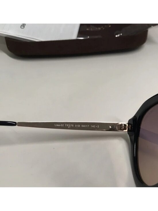 Tom Ford TF576 01B Lisa-02 Sunglasses – Black/Gold – 54mm main image 5